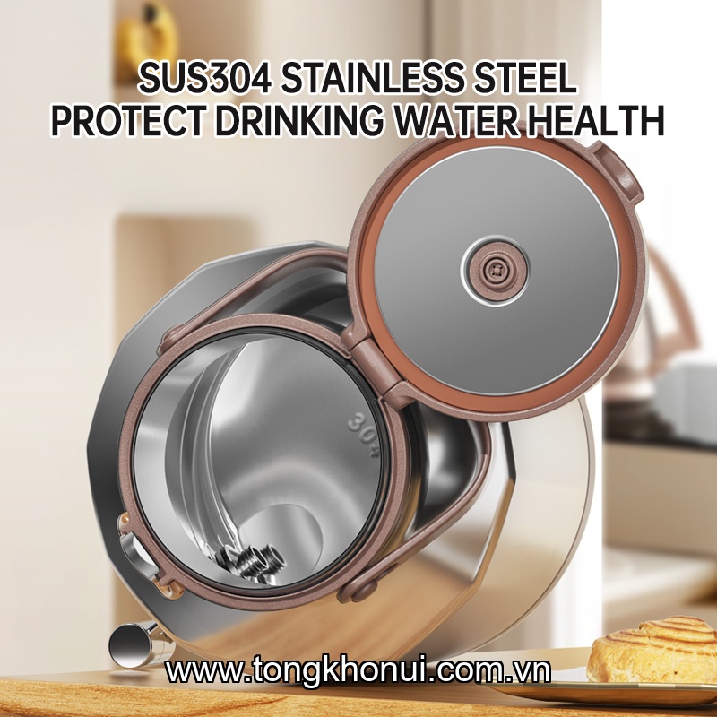 BÌNH BẢO ÔN OYATTON GRAND MASTER O409 7200ML – 6 LỚP CHÂN KHÔNG, VÒI RÓT, KHÓA KÉP! ảnh 12